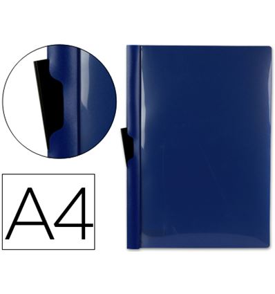 DOSSIER PINZA LATERAL LIDERPAPEL A4 30H AZUL - 20070