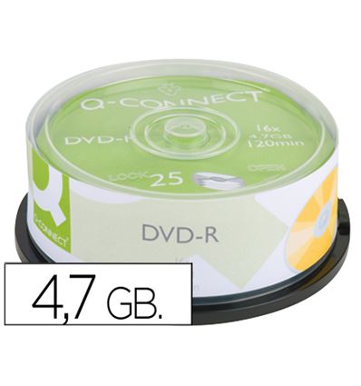 DVD Q-CONNECT 4.7GB 16X 25UD KF00255 - 54740