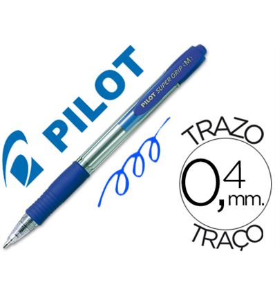 BOLIGRAFO PILOT SUPER GRIP AZUL - 23162