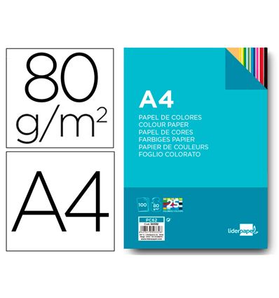PAPEL LIDERPAPEL A4 80G 100H PACK INTENSOS EXTRA - 50332