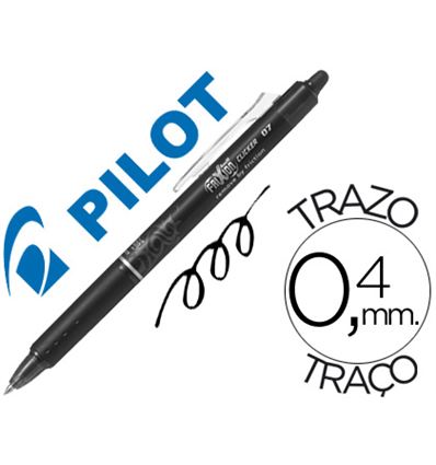 BOLIGRAFO PILOT FRIXION BORRABLE CLICKER NEGRO - 53682G