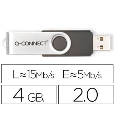 MEMORIA USB Q-CONNECT 2.0 4GB - 54635G