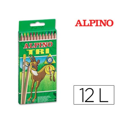 LAPIZ COLOR ALPINO TRI 12 COLORES - 43410