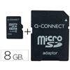 MEMORIA SD MICRO Q-CONNECT FLASH 8 GB CLASE 4 CON ADAPTADOR - 72648G