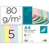 PAPEL LIDERPAPEL A4 80G 500H PACK PASTEL EXTRA - 80098G