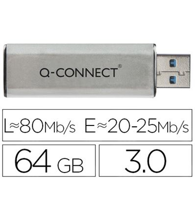 MEMORIA USB Q-CONNECT FLASH 64 GB 3.0 - 75567G