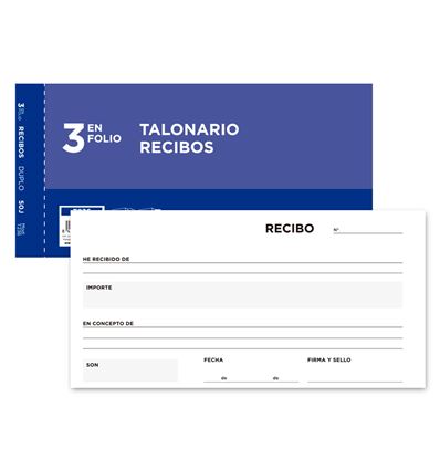 TALONARIO LIDERPAPEL RECIBOS T236 - 18441G