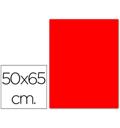 CARTULINA FLUOR SADIPAL 50X65CM ROJO - 13776G