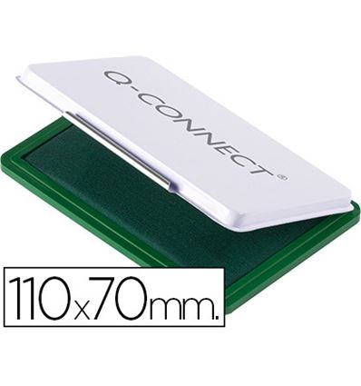 TAMPON Q-CONNECT N.2 110X70 MM VERDE - 150748G