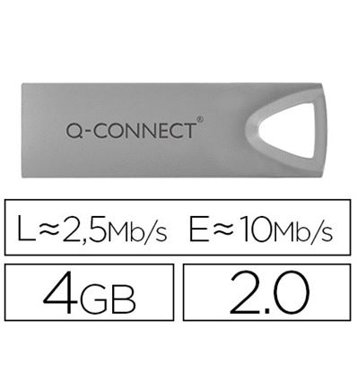 MEMORIA USB Q-CONNECT FLASH PREMIUM 4 GB 2.0 - 150860G