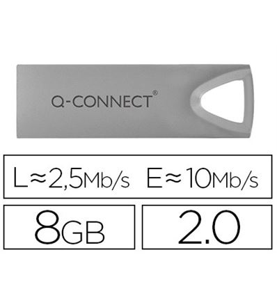 MEMORIA USB Q-CONNECT FLASH PREMIUM 8 GB 2.0 - 150861G