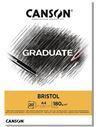 Bloc bristol canson graduate a4 20h 180gr - 14810383