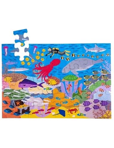 Puzzle madera 48 piezas en el mar - PUZZLE-MADERA-MAR