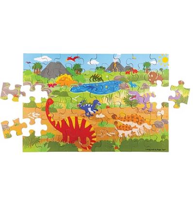 Puzzle madera 48 piezas dinosaurios - PUZZLE-MADERA-DINOSAURIOS