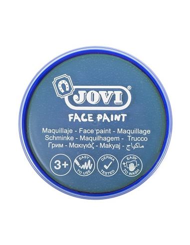 Maquillaje crema metalizado face paint azul - FACE-PAINT-JOVI-AZUL