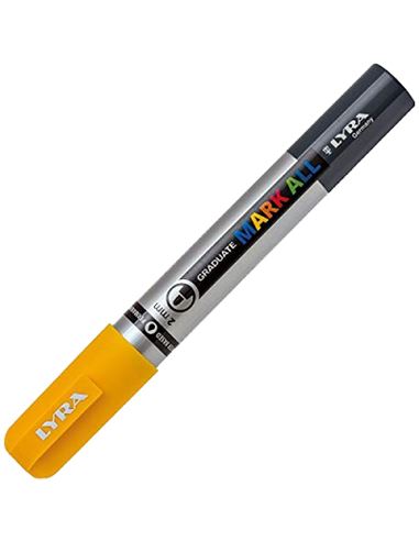 Rotulador lyra mark all amarillo 2mm - LYRA-MARK-ALL-2MM-AMARILLO