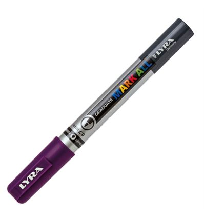 Rotulador lyra mark all violeta 0.7mm - LYRA-MARK-ALL-07MM-VIOLETA