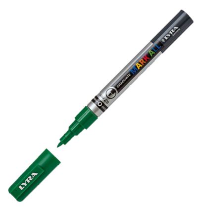 Rotulador lyra mark all verde savia 0.7mm - LYRA-MARK-ALL-07MM-VERDESAV