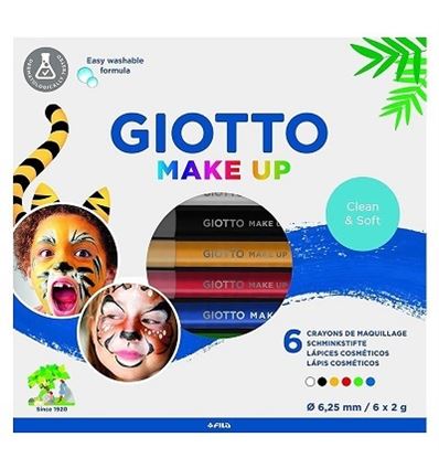 Lapices giotto make up 6 colores clasicos - LAPICES-COSMETICOS-6 COLORES-GIOTTO