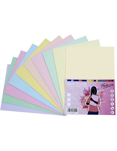 Cartulina 50x65 pack pastel 25 uds - CARTULINA-PACK-PASTEL