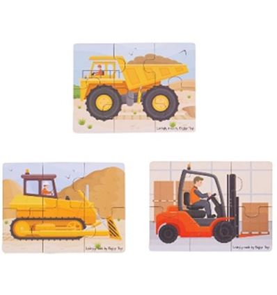 Puzzles creativos madera grandes vehiculos - PUZZLE-VEHICULOS-879817