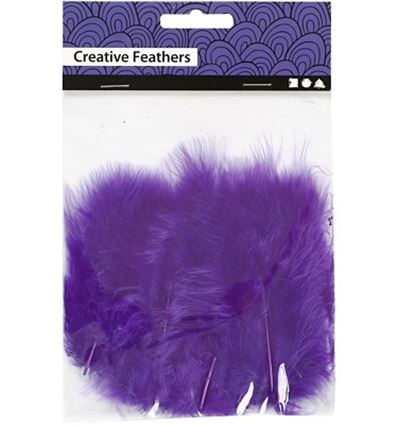 Plumas creativ collage 15ud violeta - 880697