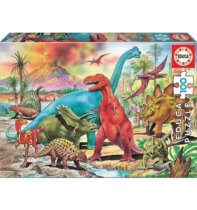 Puzzle dinosaurios 100 pzas. - PUZZLE-DINOSAURIOS-100-PZAS-2813179