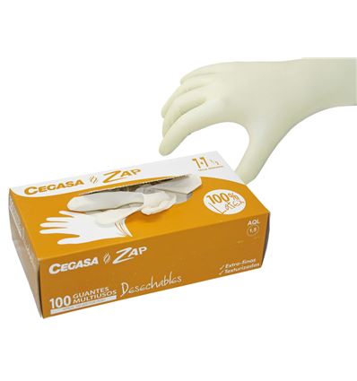 X(descatalogado)guantes cegasa texturizados talla m nitrilo 100ud - 173998
