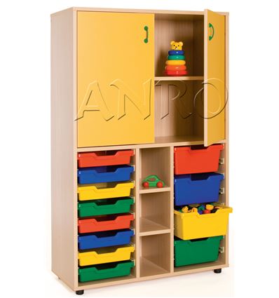 Mueble escolar cubetero y armario - 4951069