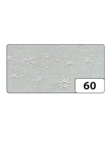Cartulina folia 50x70cm relieve 220g estrellas plata - 49055060