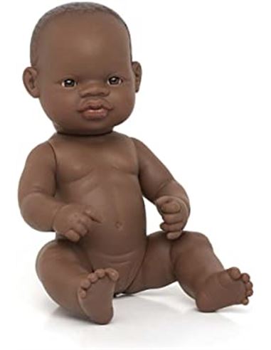 Muñeca recien nacida africana 32 cm - 16531034