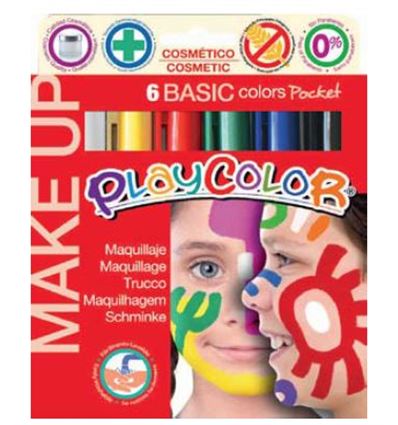 Maquillaje playcolor barra 5g 6 colores - PLAYCOLOR-6COLORES-6501001