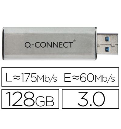 MEMORIA USB Q-CONNECT FLASH 128 GB 3.0 - 68114G